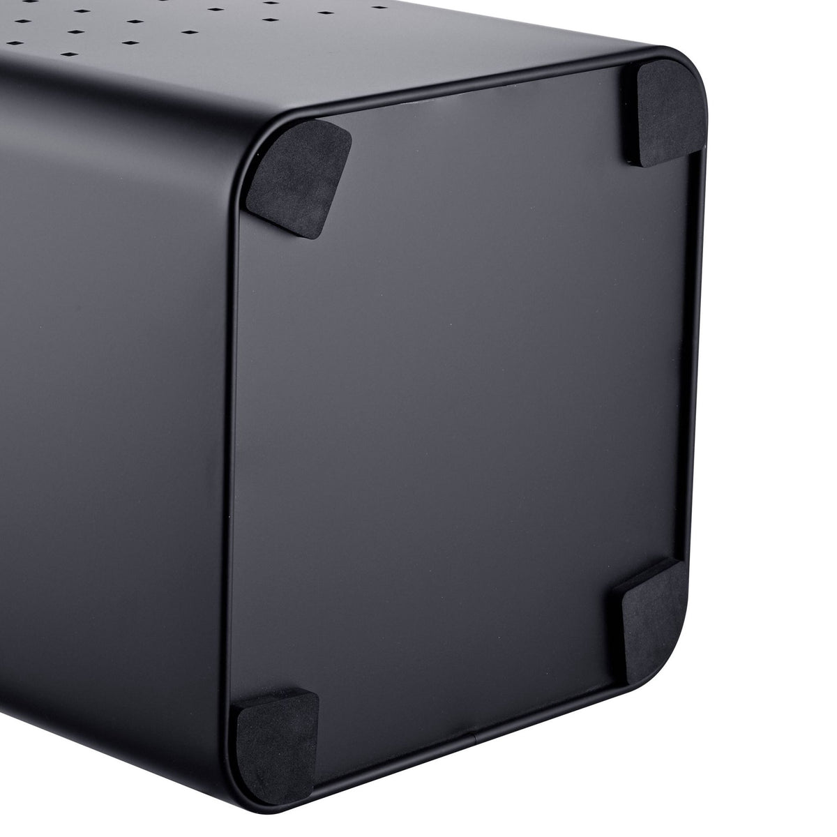 Black Metal Laundry Hamper with Lid, 55L Capacity