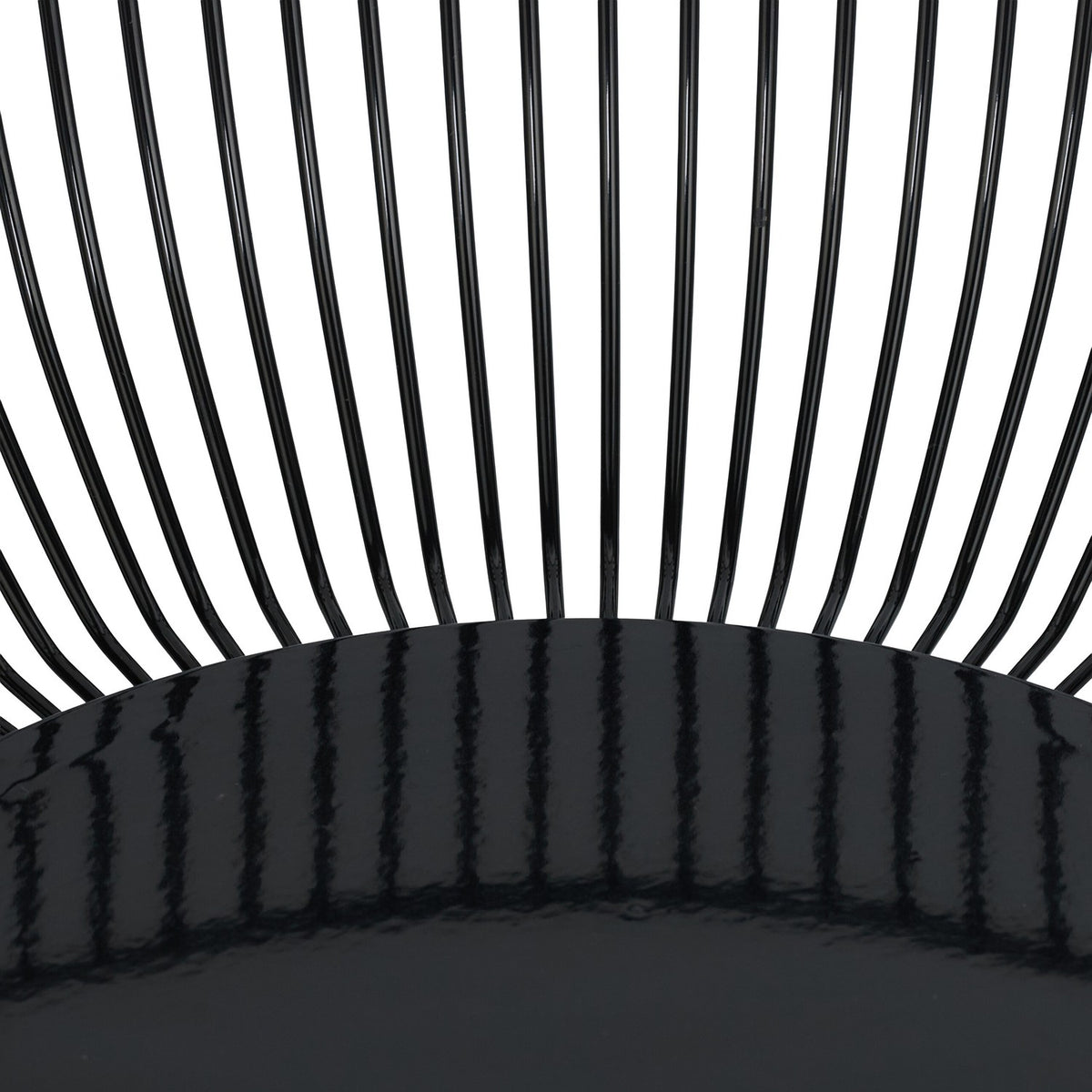 Black Metal Wire Fruit Bowl – Large, Round Design