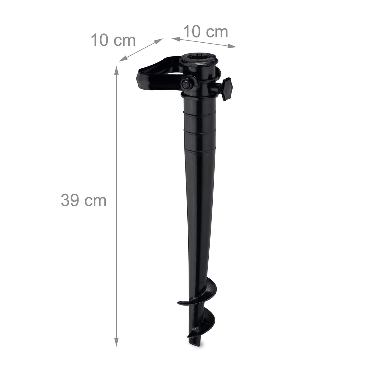Black Parasol Screw for Sand and Ground