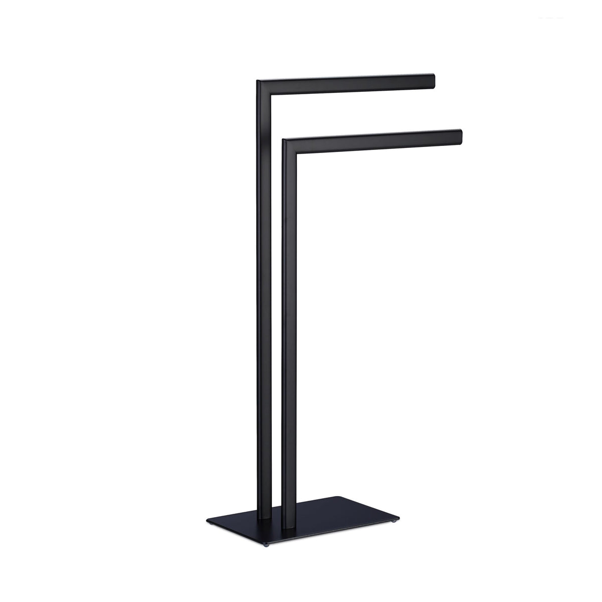 Black Towel Rack with 2 Bars