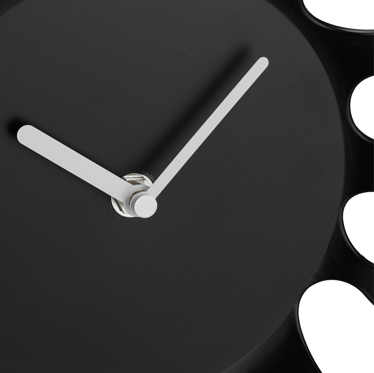 Black Wall Clock, Unique Splash Shape Design
