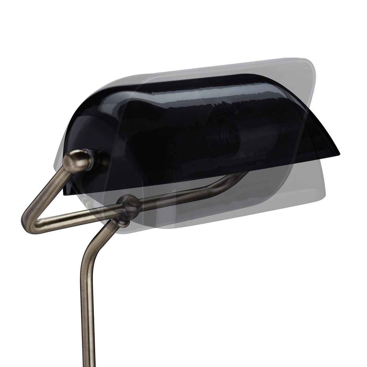 Black banker lamp