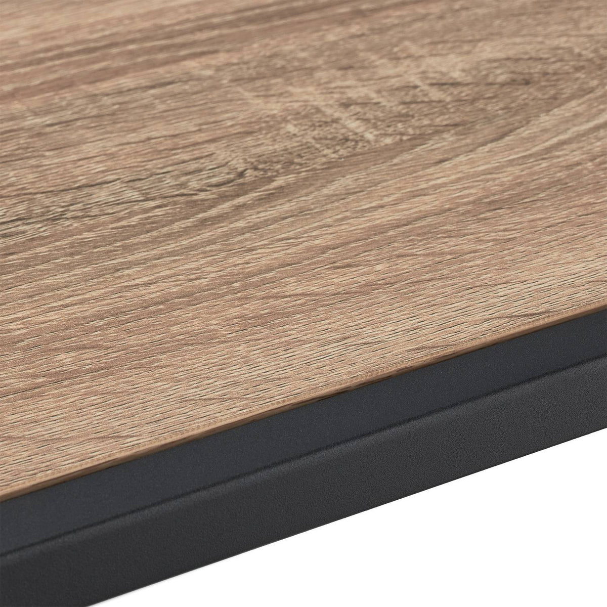Black coffee table with glass top