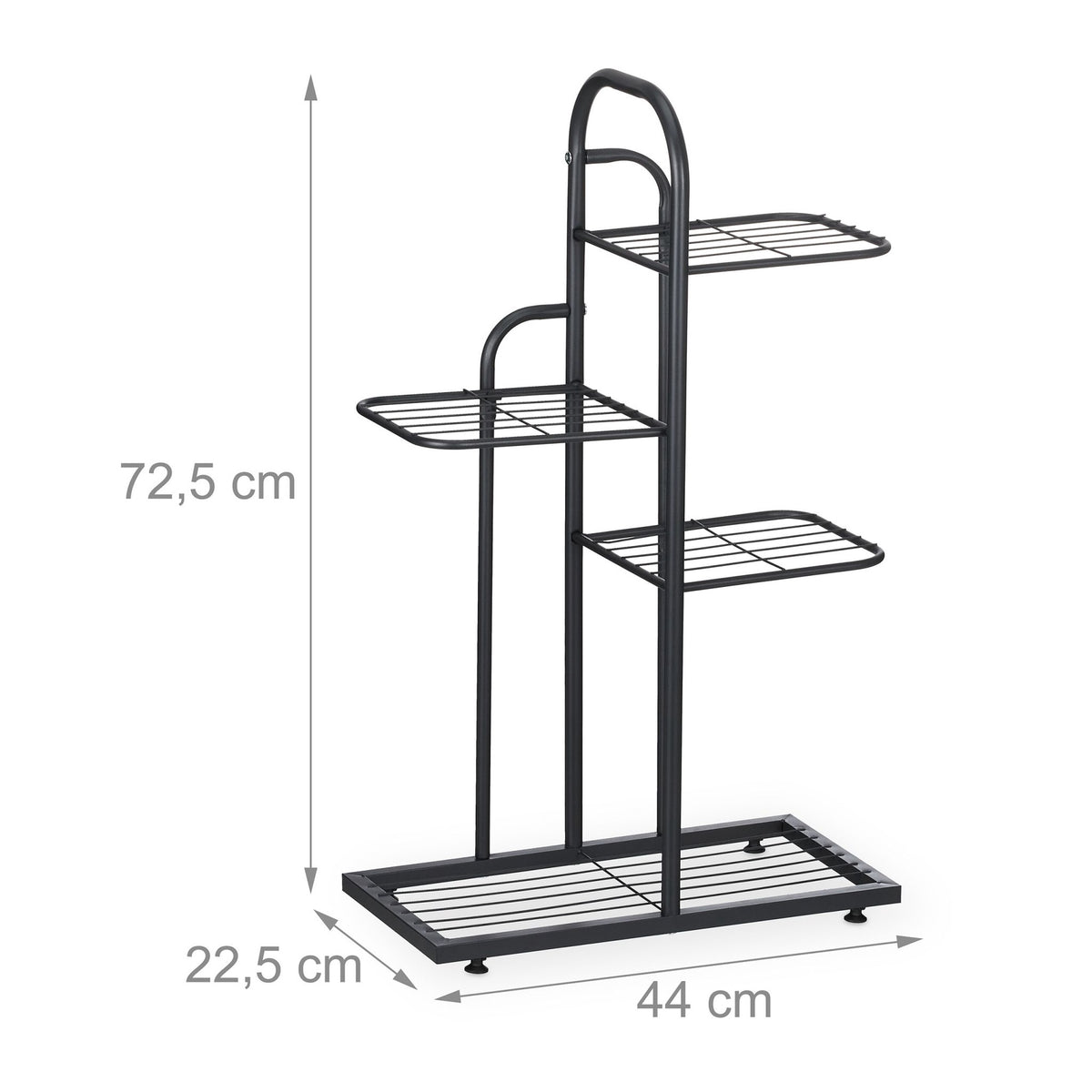 Black plant stand 4 shelves
