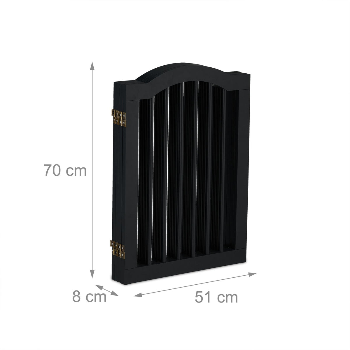 Black security gate 70 cm