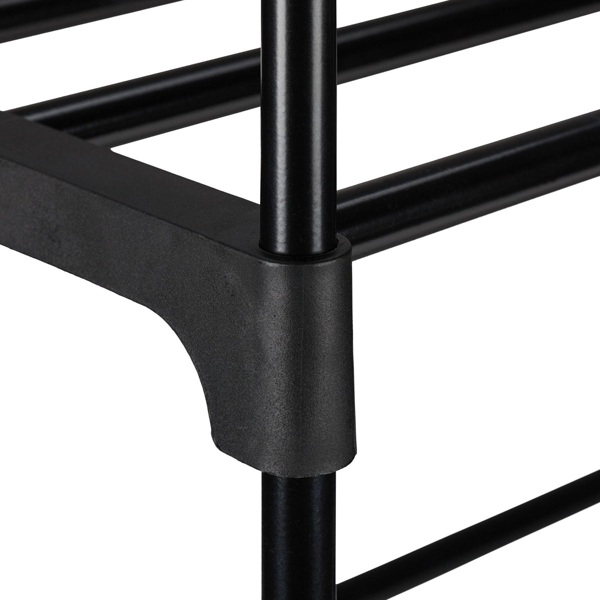 Black shoe shelf