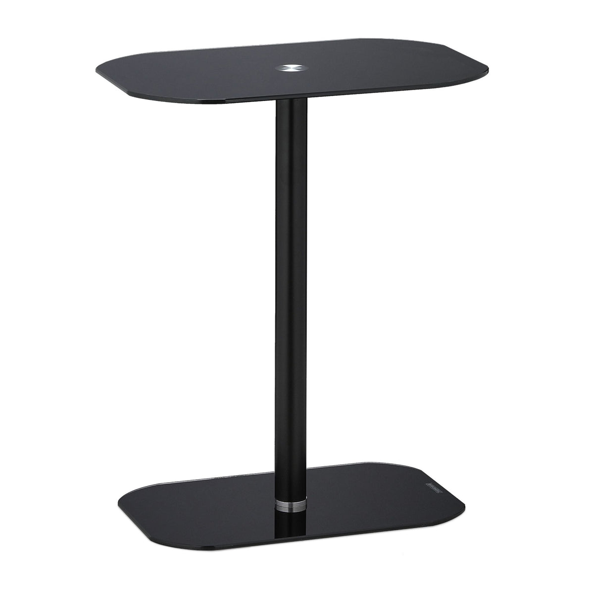Black side table Glass
