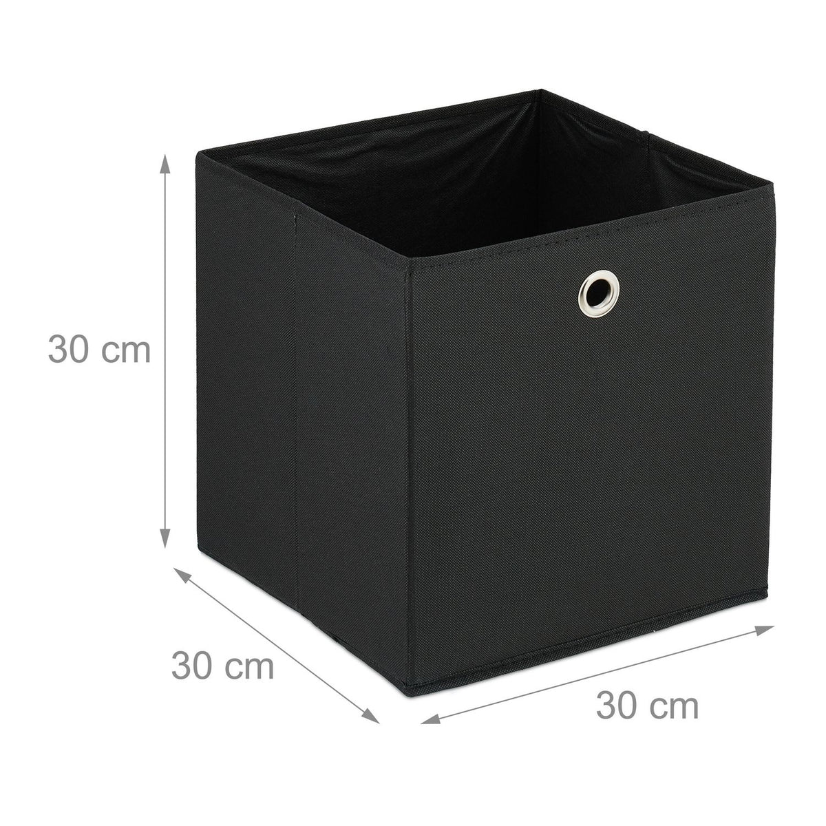 Black storage box - 4 pcs
