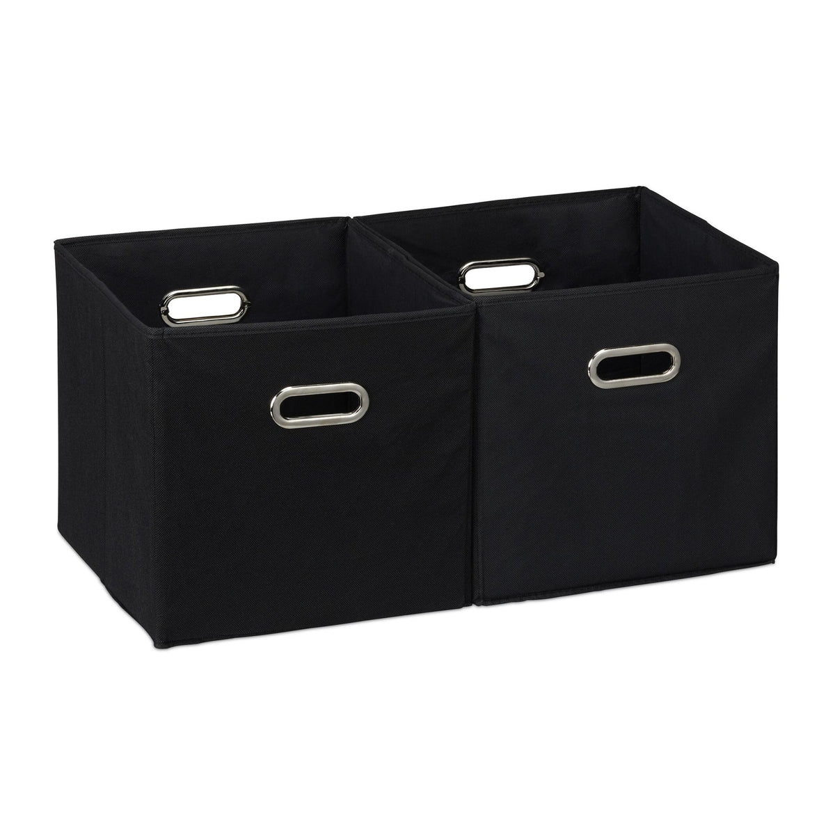 Black storage box in set of 2