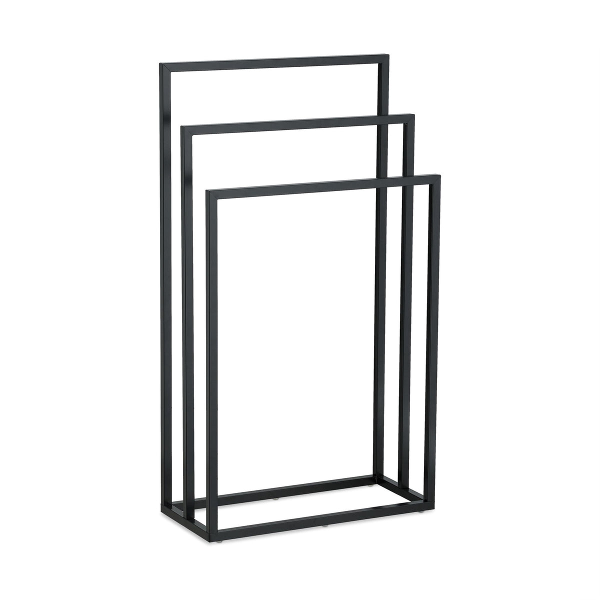 Black towel rail 3 rails
