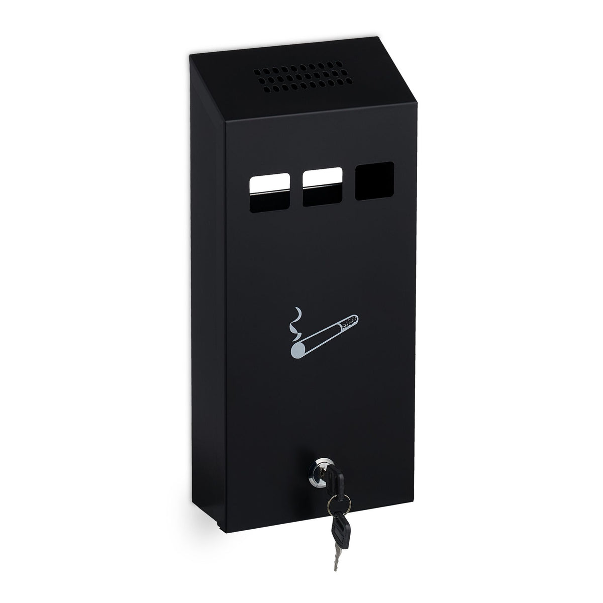 Black wall ashtray