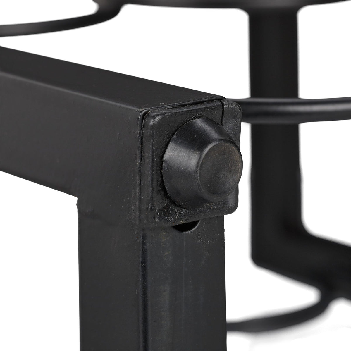 Black wine rack for 9 bottles