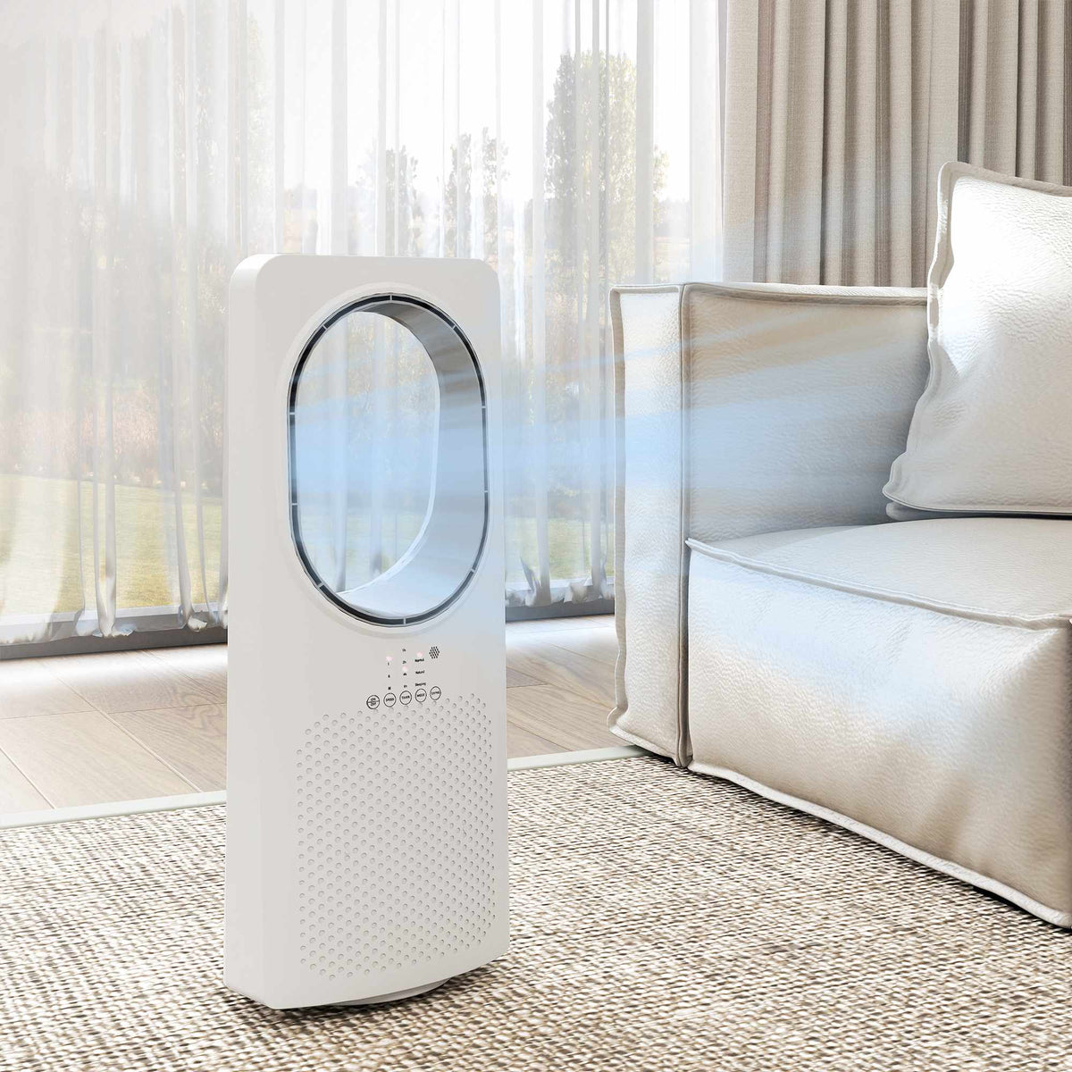 Bladeless Tower Fan, 36 dB, 45 Oscillation, 15h Timer