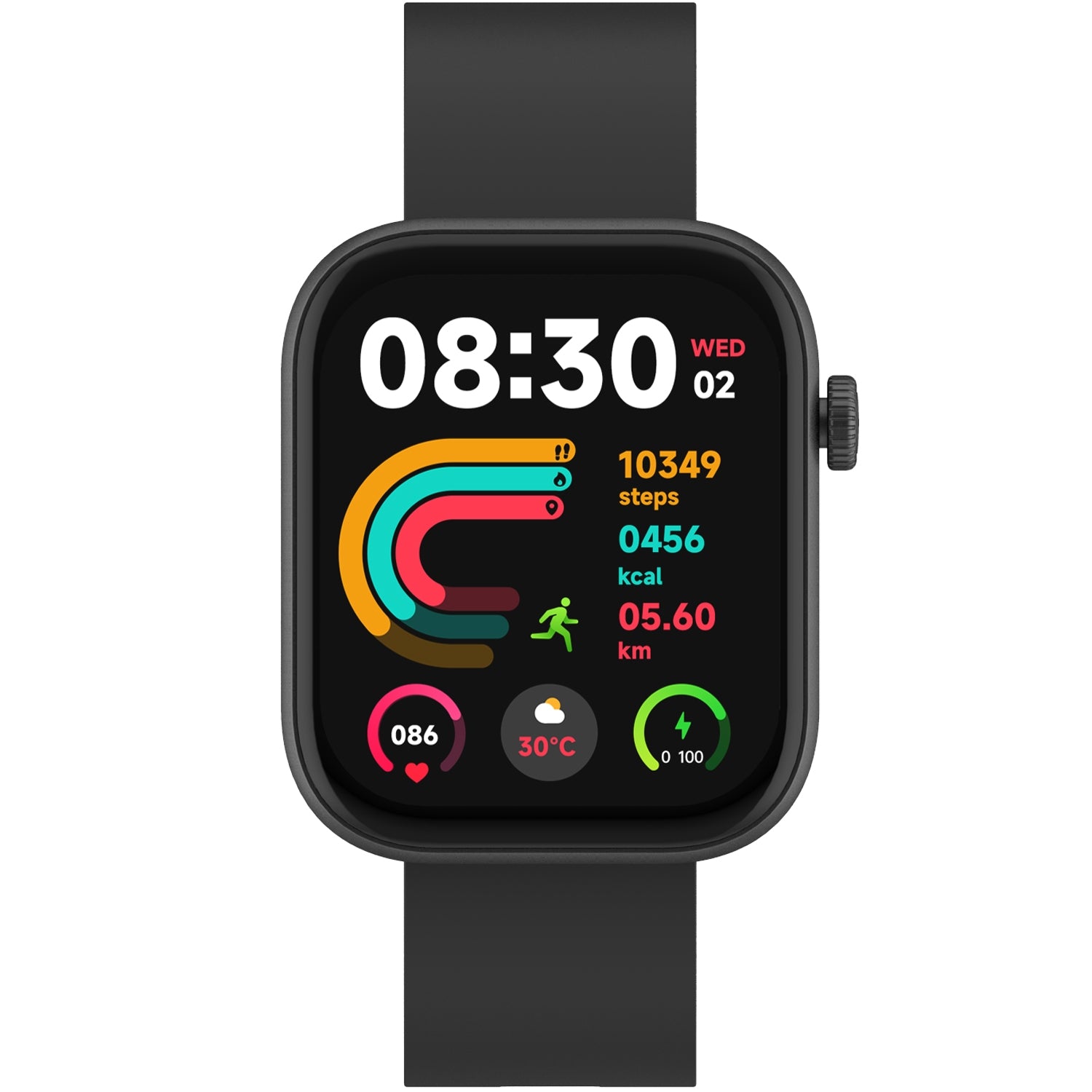 Bluetooth AMOLED Smart Watch Black