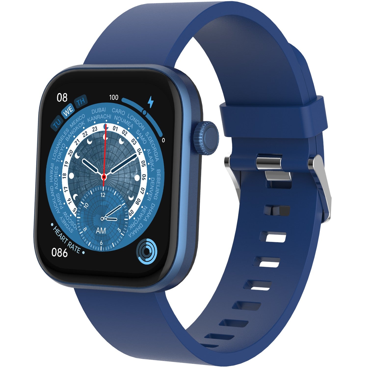 Bluetooth AMOLED Smart Watch Blue