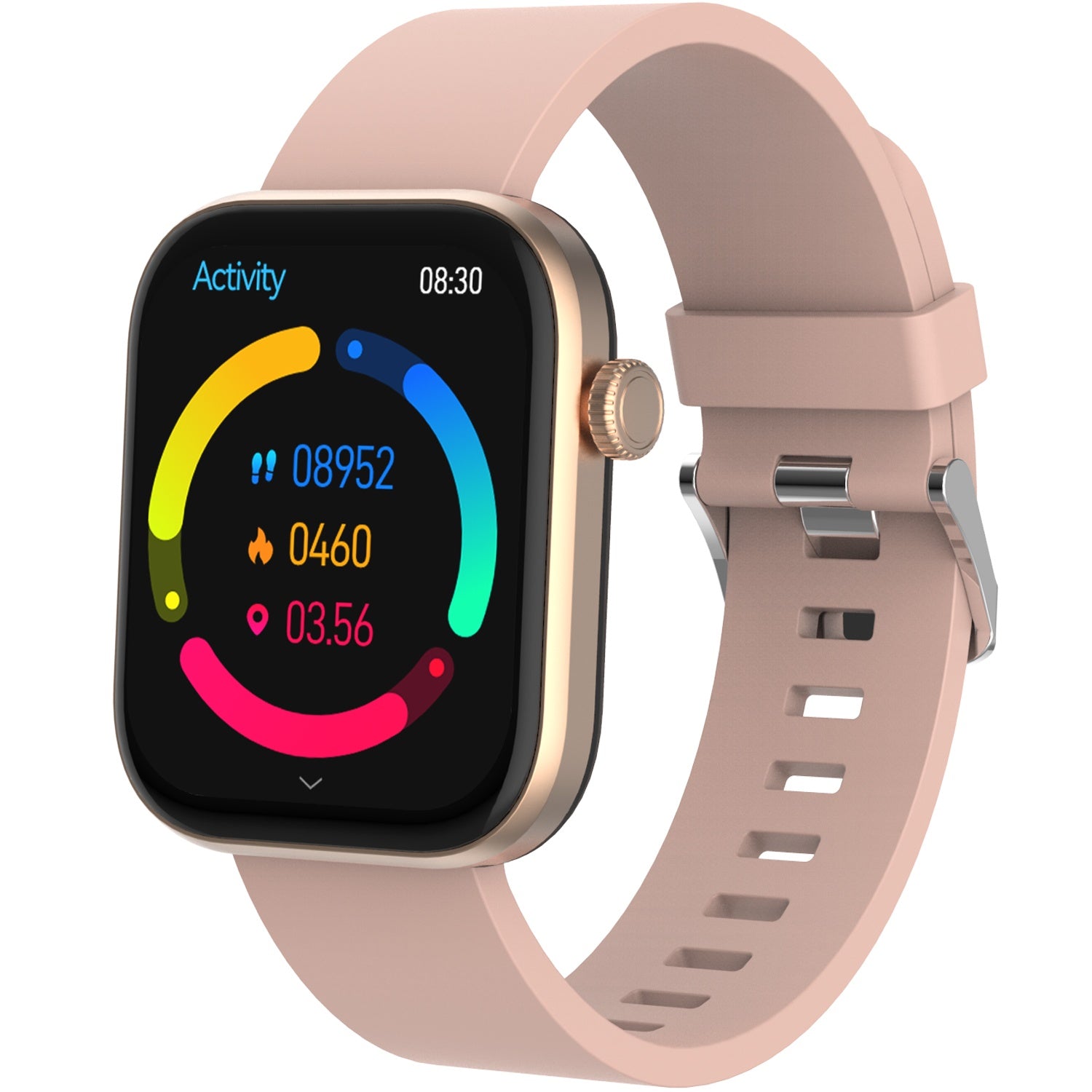Bluetooth AMOLED Smart Watch Pink / Beige