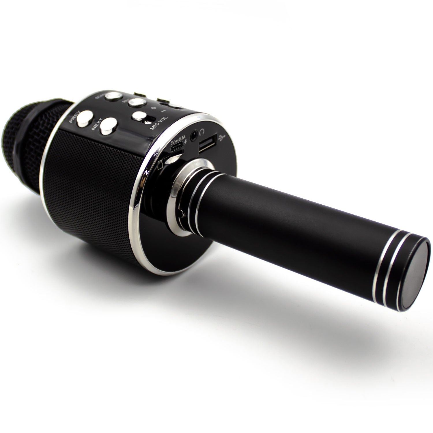 Bluetooth Karaoke Microphone with built-in speaker. Black