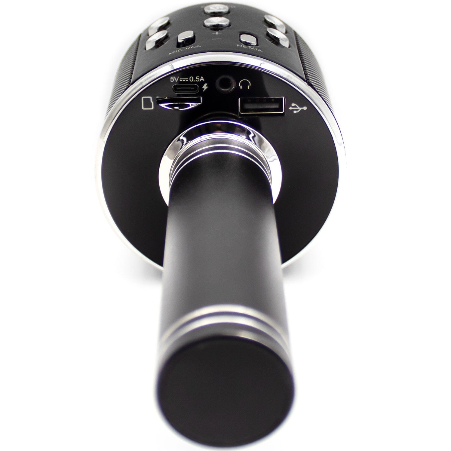 Bluetooth Karaoke Microphone with built-in speaker. Black
