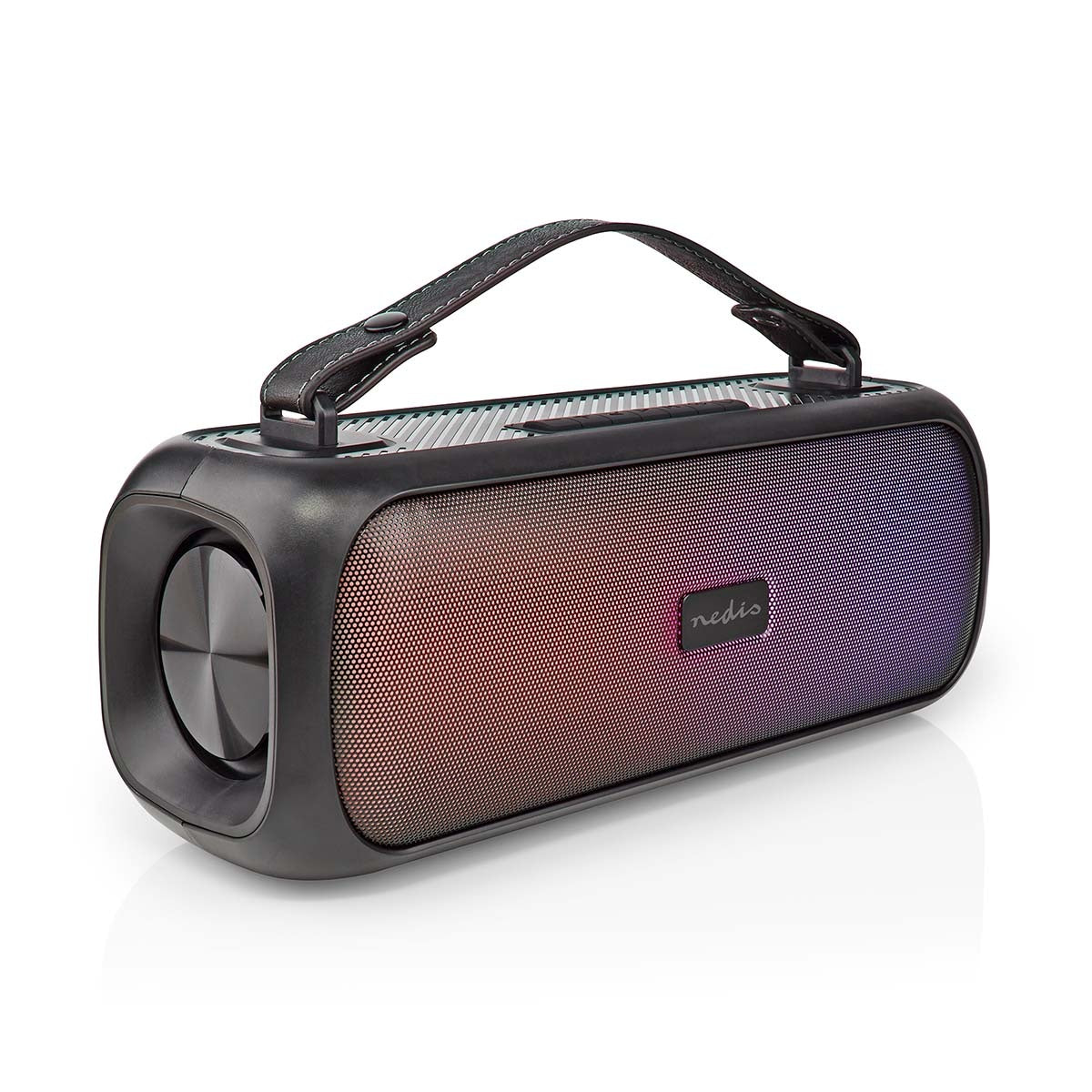 Bluetooth® Party Boombox | 4.5 hours | 2.0 | 45 W| Playback of media: AUX / USB | IPX5 | Syncable | Carrying handle | Party lights | Black
