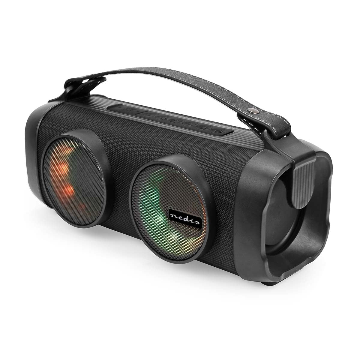 Bluetooth® Party Boombox | 5 hours | 2.0 | 24 W| Media playback: AUX / USB | Can be paired | Carrying handle | Party lights | Variety