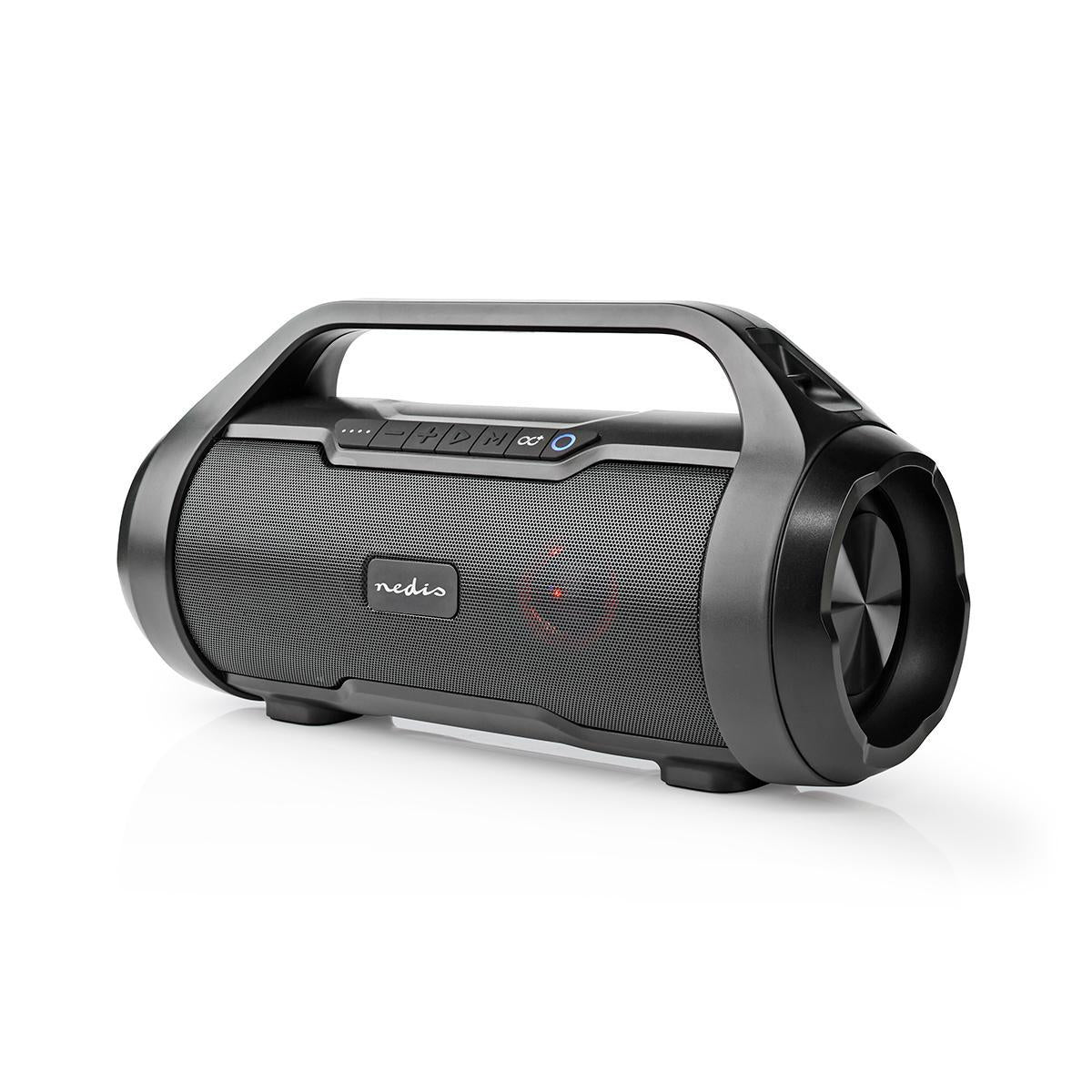 Bluetooth® Party Boombox | 6 hours | 2.0 | 120 W | Media playback: AUX / Micro SD / USB | IPX5 | Syncable | Carrying handle | Party lights | Black