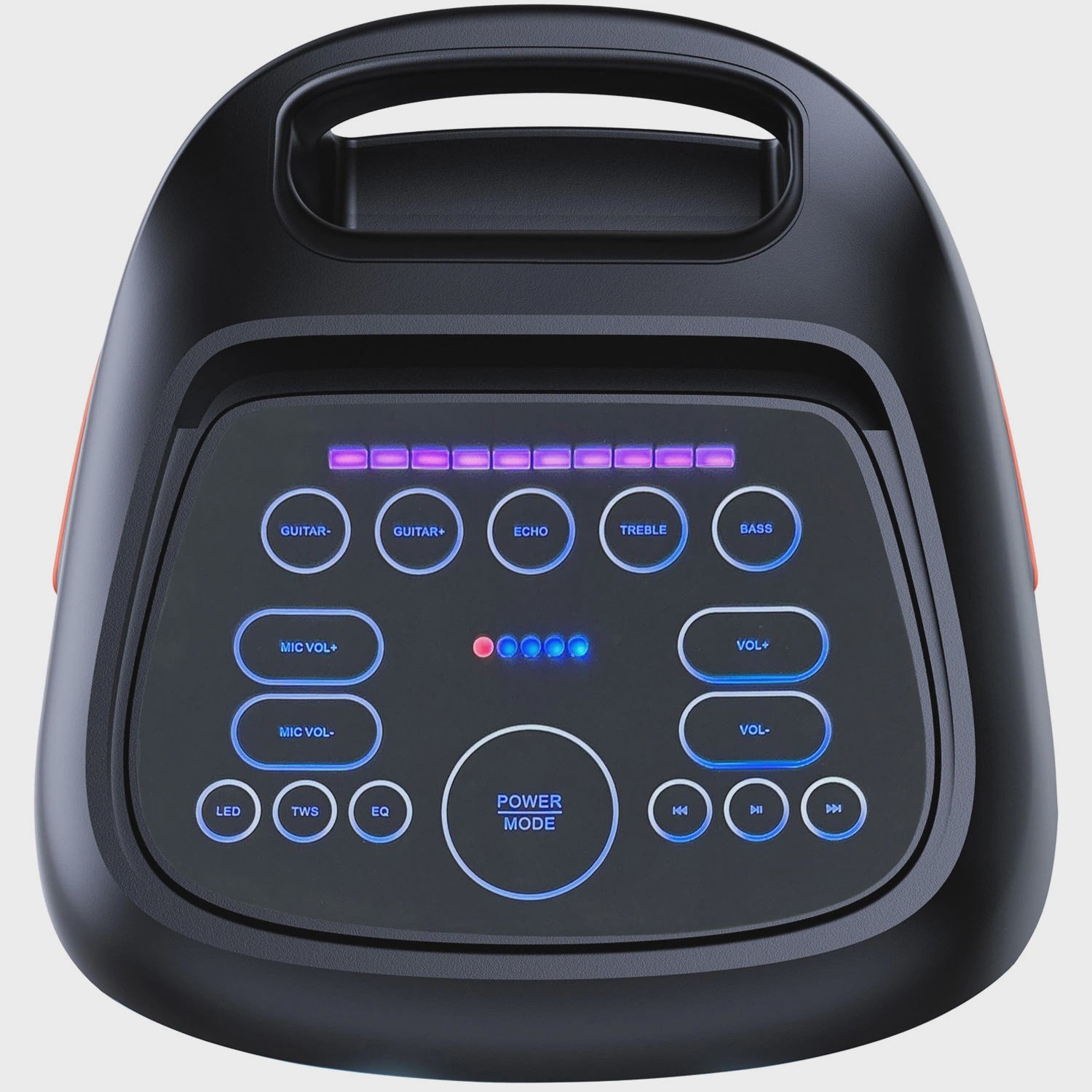 Bluetooth Party Speaker, 2x6.5" Woofers, 100W, LED Lights