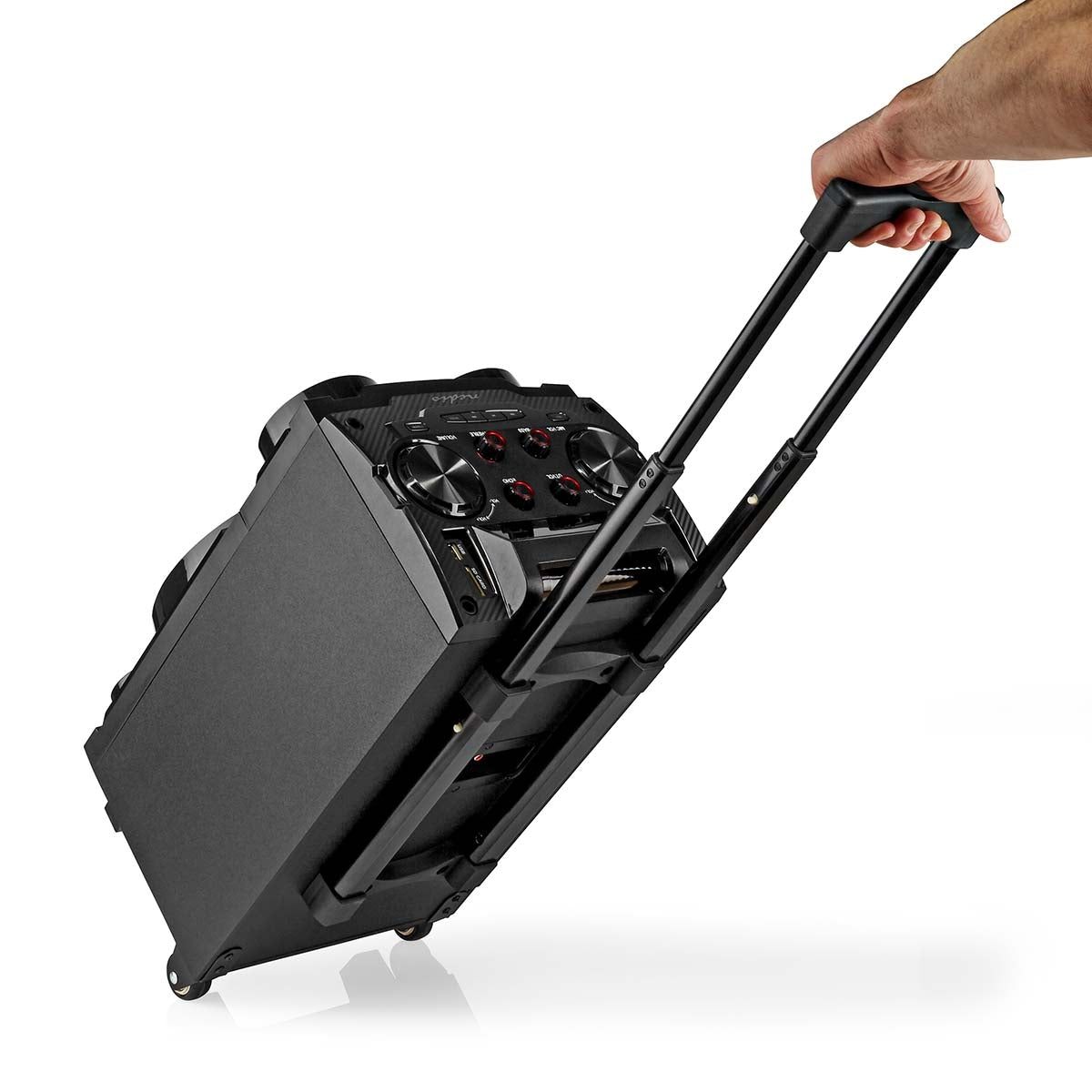 Bluetooth® Party Speaker | Maximum battery play time: 6.5 hrs | 120 W | Carrying handle | Party lights | Equalizer | Black