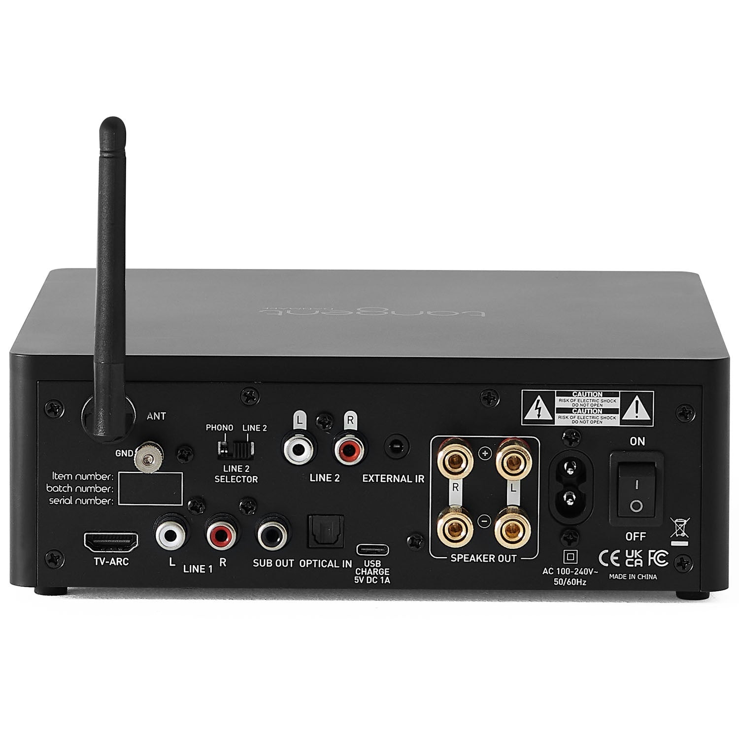 Bluetooth Phono Amplifier with HDMI – Black