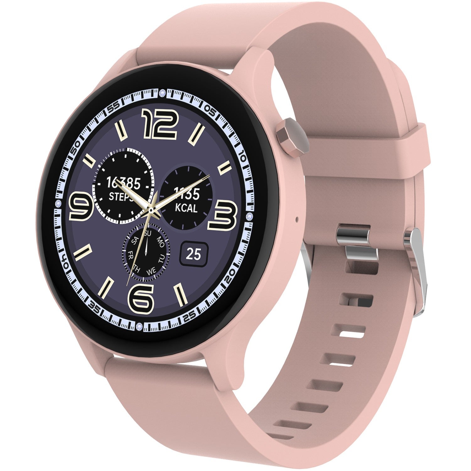 Bluetooth Smart Watch Pink/Beige