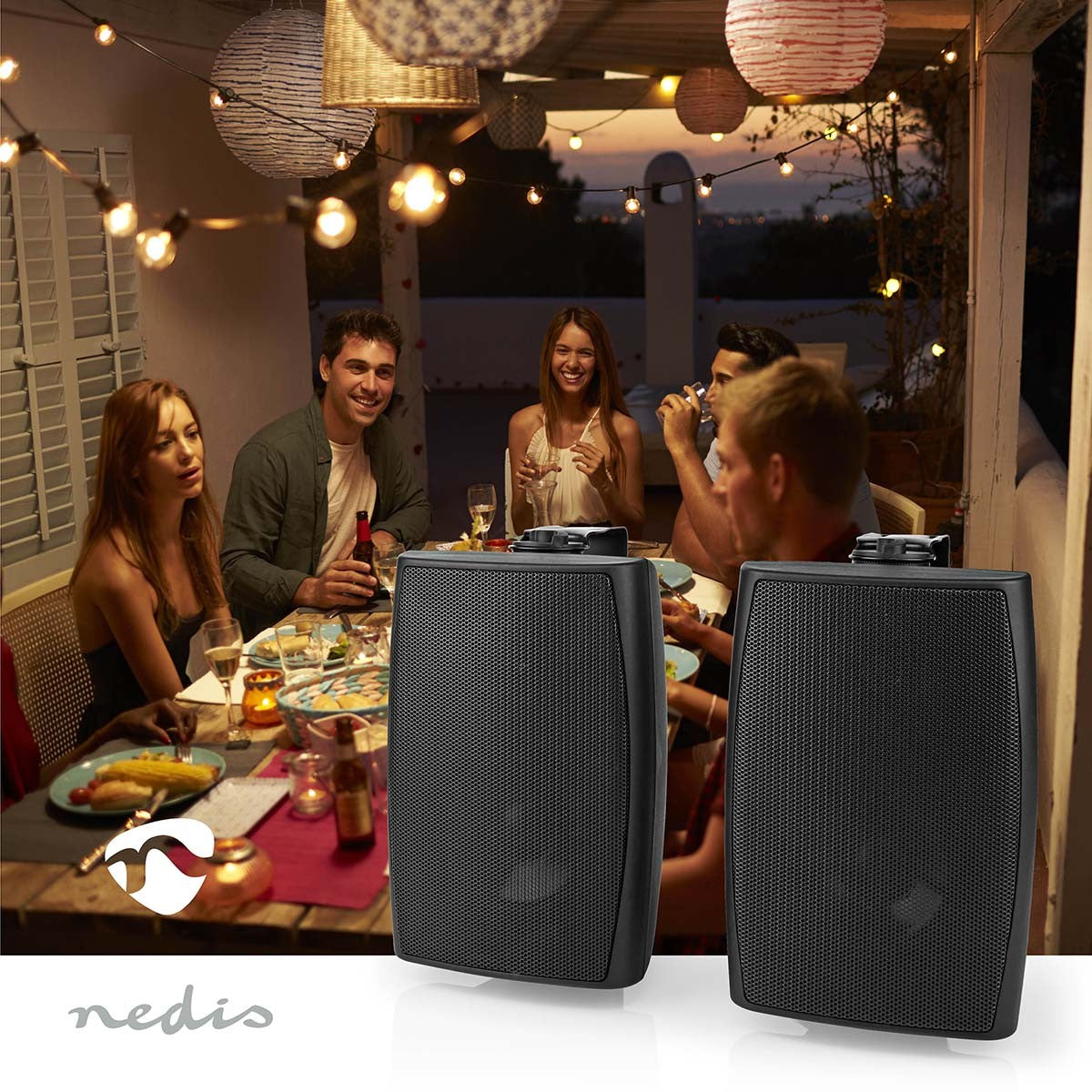 Bluetooth® Speaker | Ambiance Design | 180 W | Stereo | IPX5 | Black