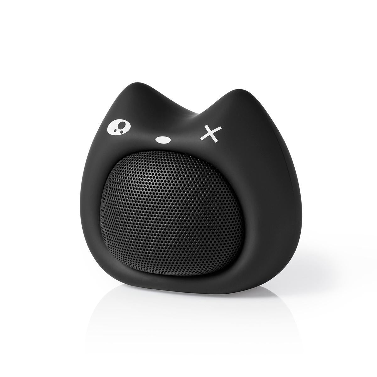 Bluetooth® Speaker | Maximum battery life: 3 hours | Handheld design | 9 W| Mono | Built-in microphone | Syncable | Animatick's Kelly Kitten | Black