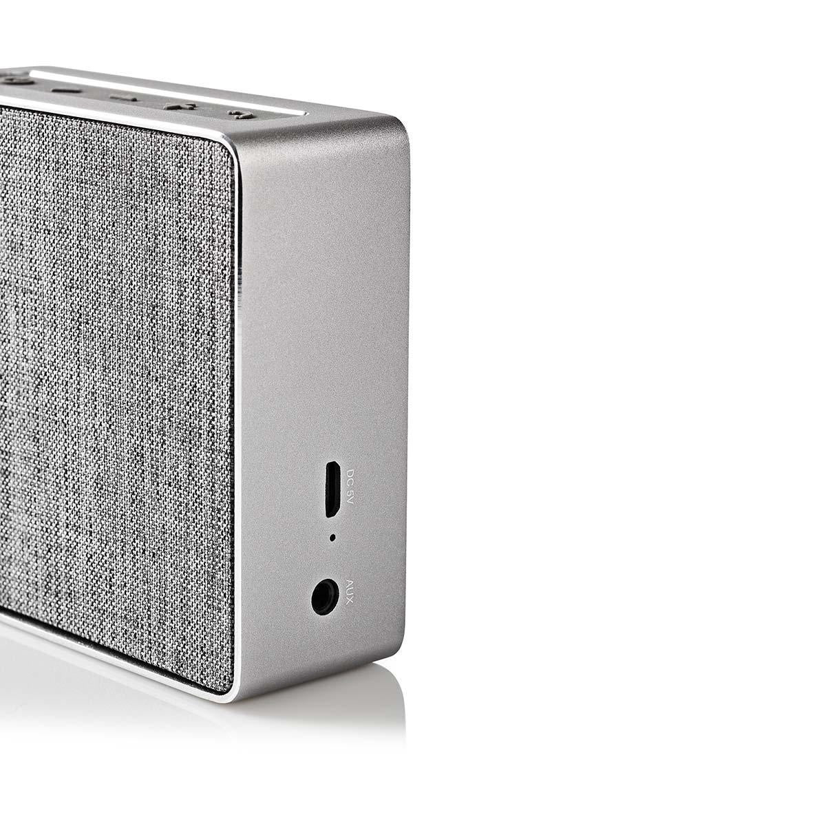 Bluetooth® Speaker | Maximum battery life: 4 hours | Handheld design | 15 W| Stereo | Built-in microphone | Gray