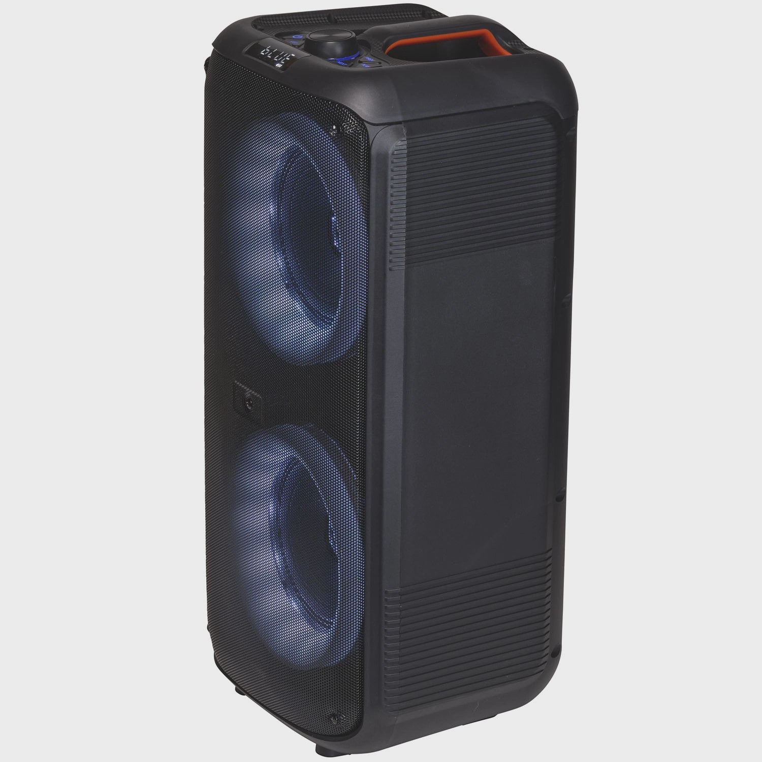 Bluetooth Speaker with LED Lights, Dual 6.5" Woofers, 20W Battery