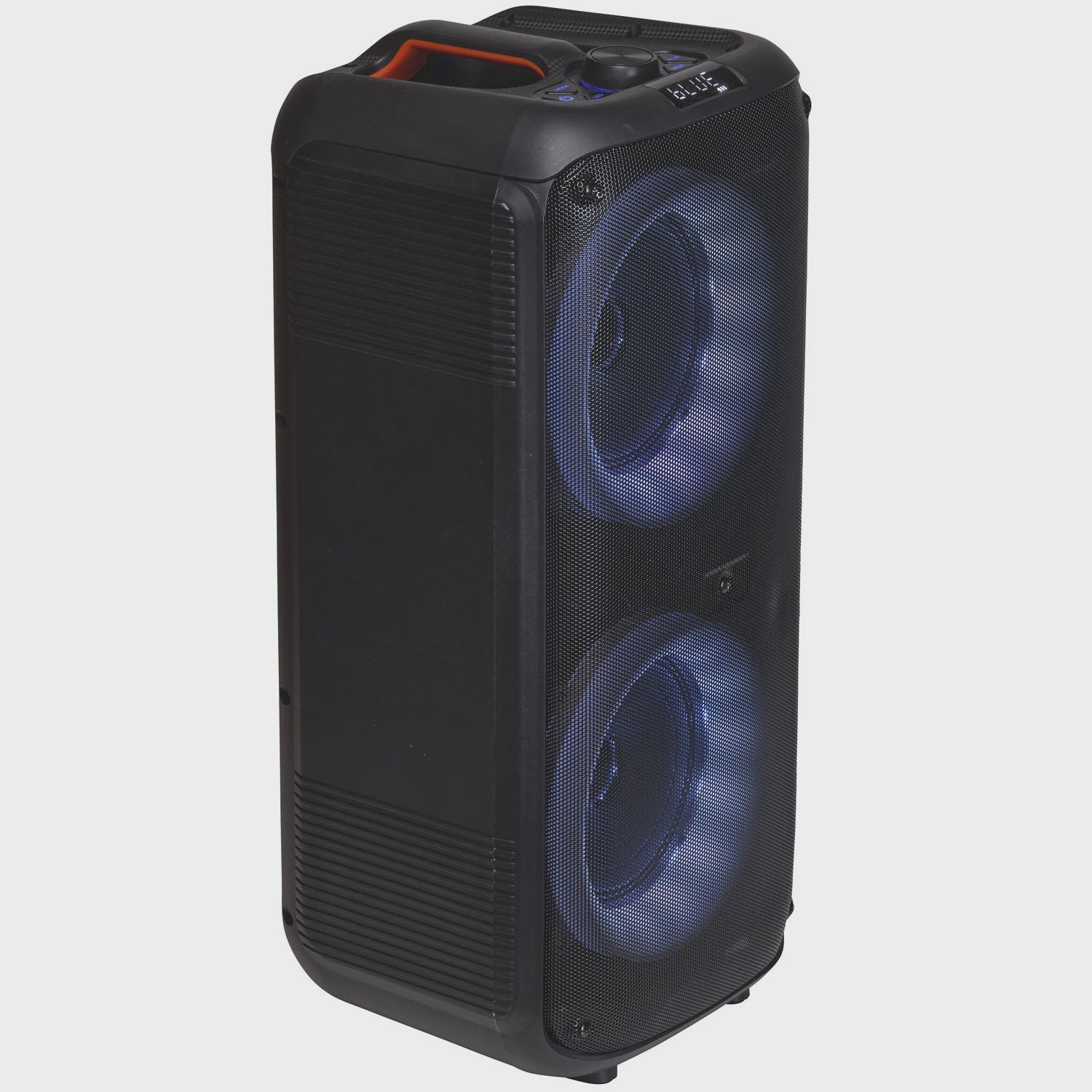 Bluetooth Speaker with LED Lights, Dual 6.5" Woofers, 20W Battery