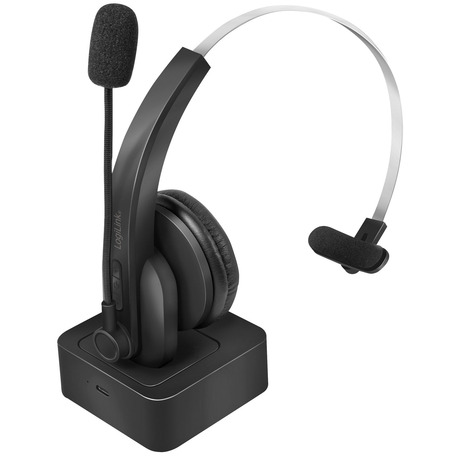 Bluetooth headset Mono incl. charging stand