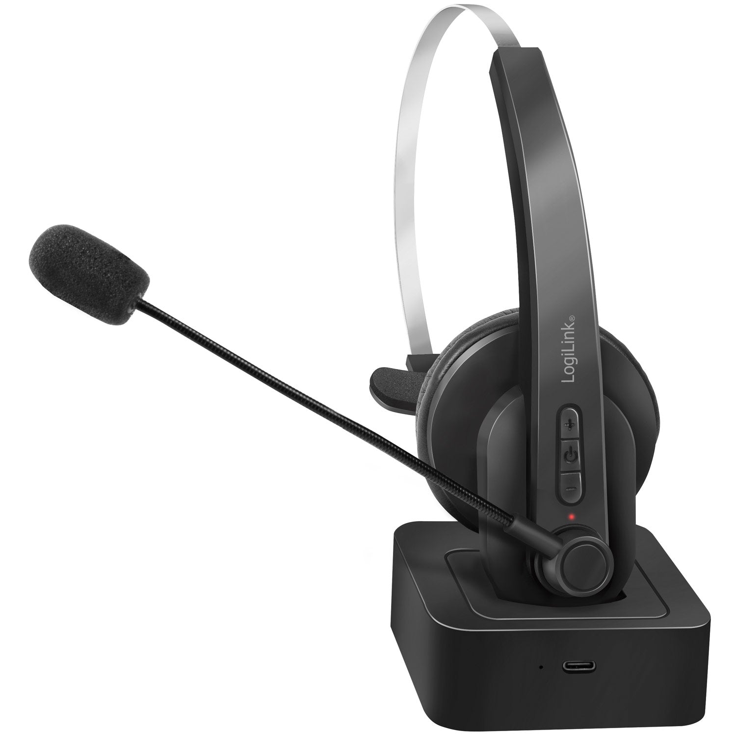 Bluetooth headset Mono incl. charging stand