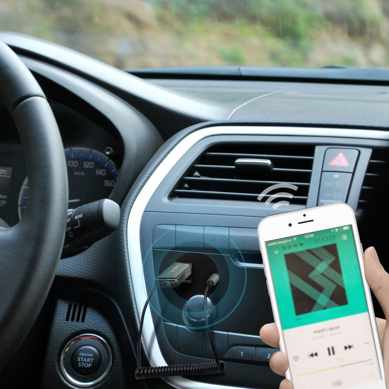 Bluetooth receiver and hands-free AUX 3.5 mm BT5.3