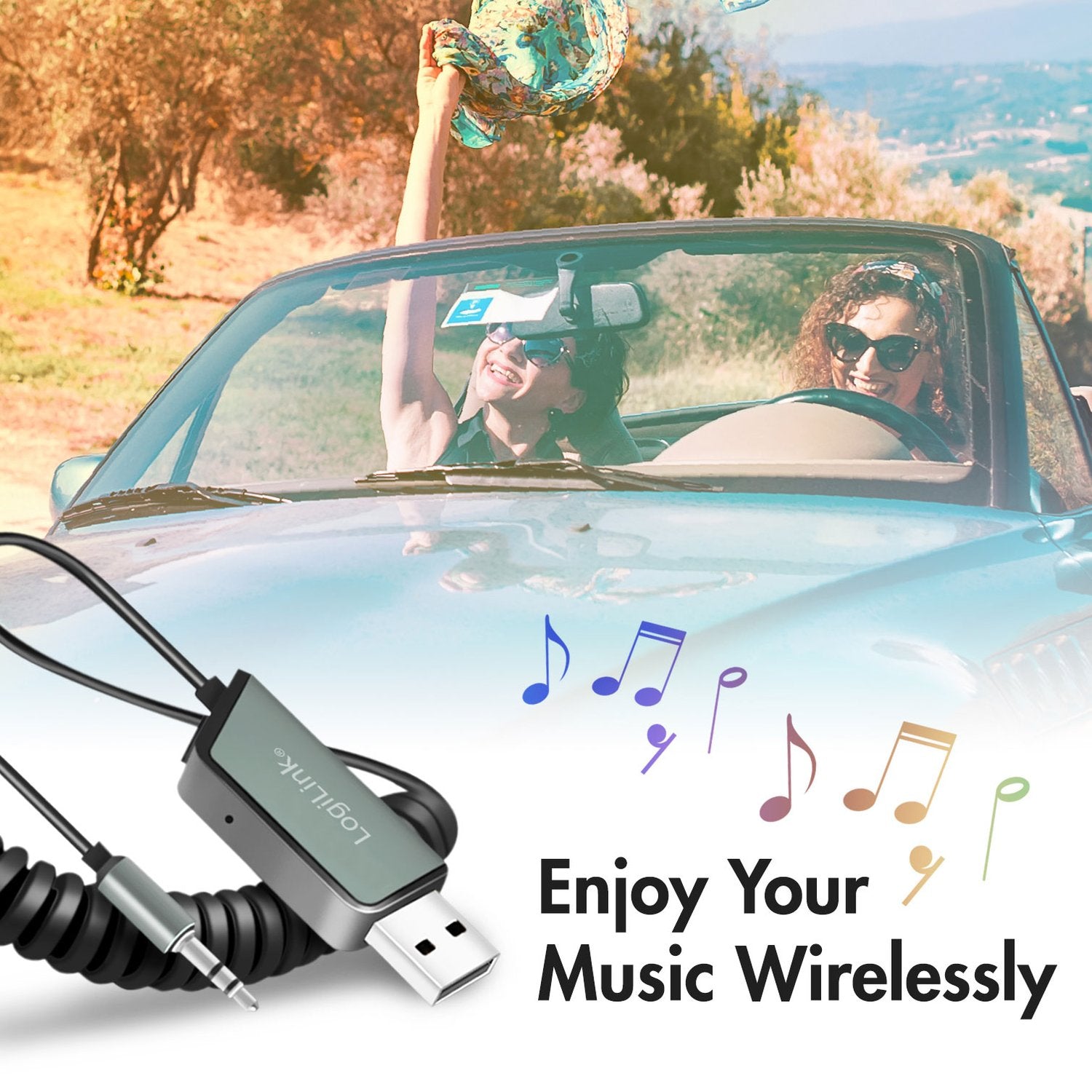 Bluetooth receiver and hands-free AUX 3.5 mm BT5.3