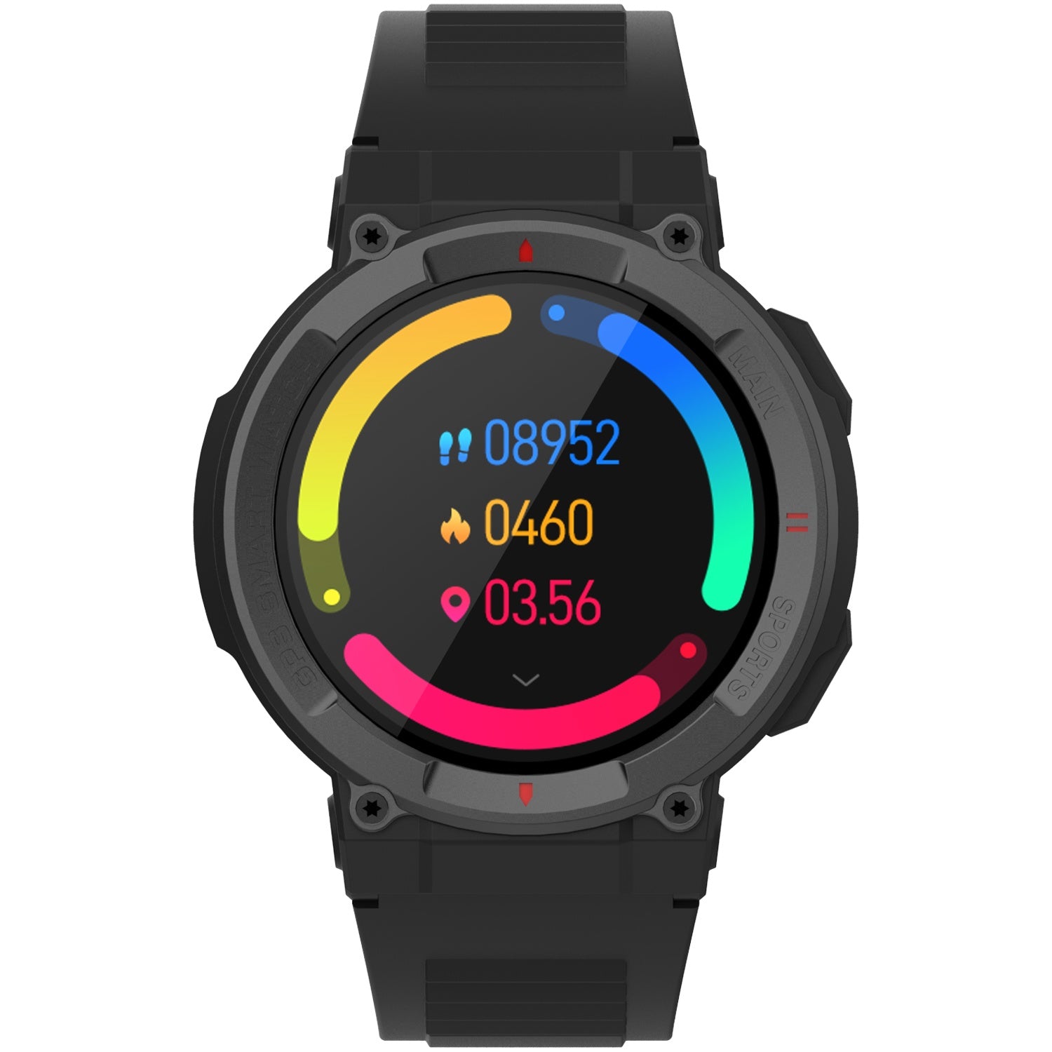 Bluetooth smartwatch with GPS Black
