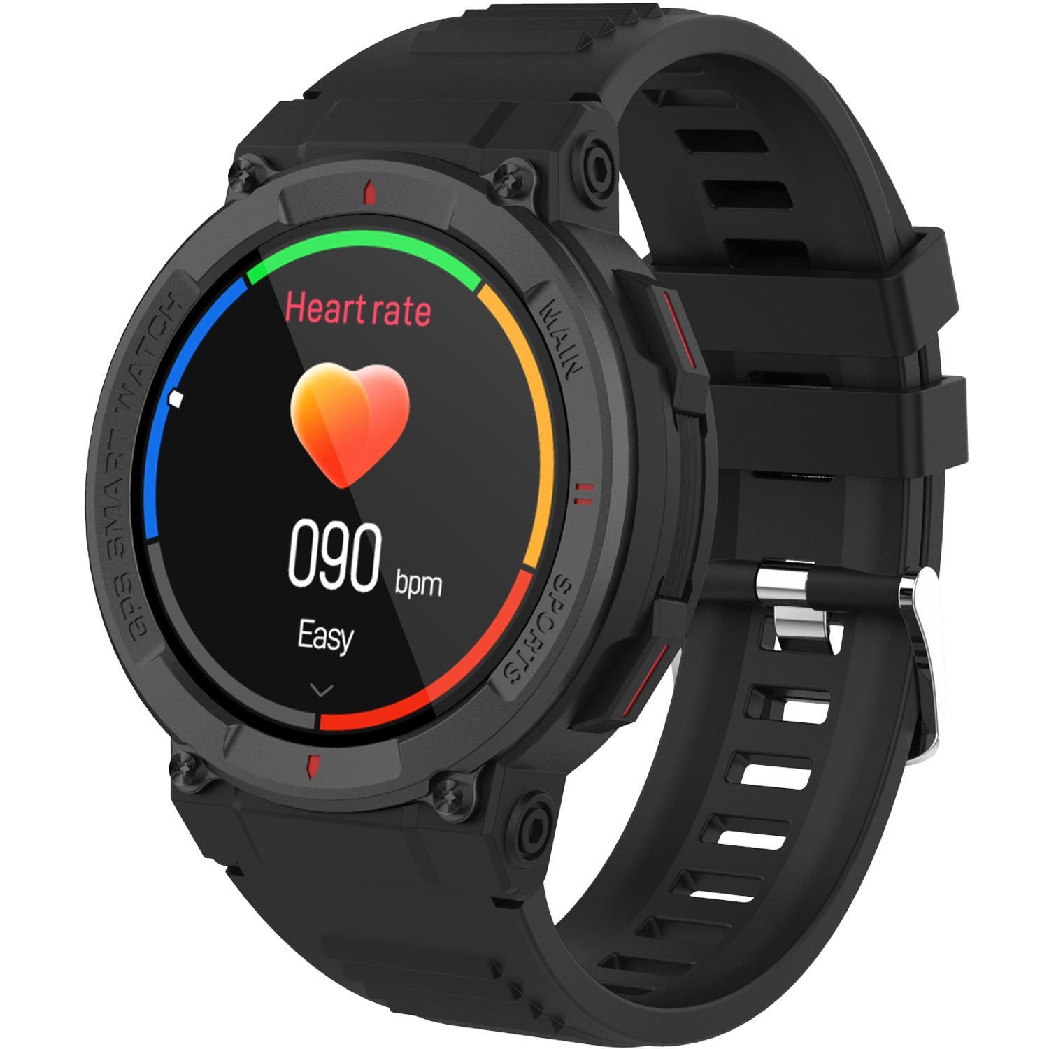 Bluetooth smartwatch with GPS Black