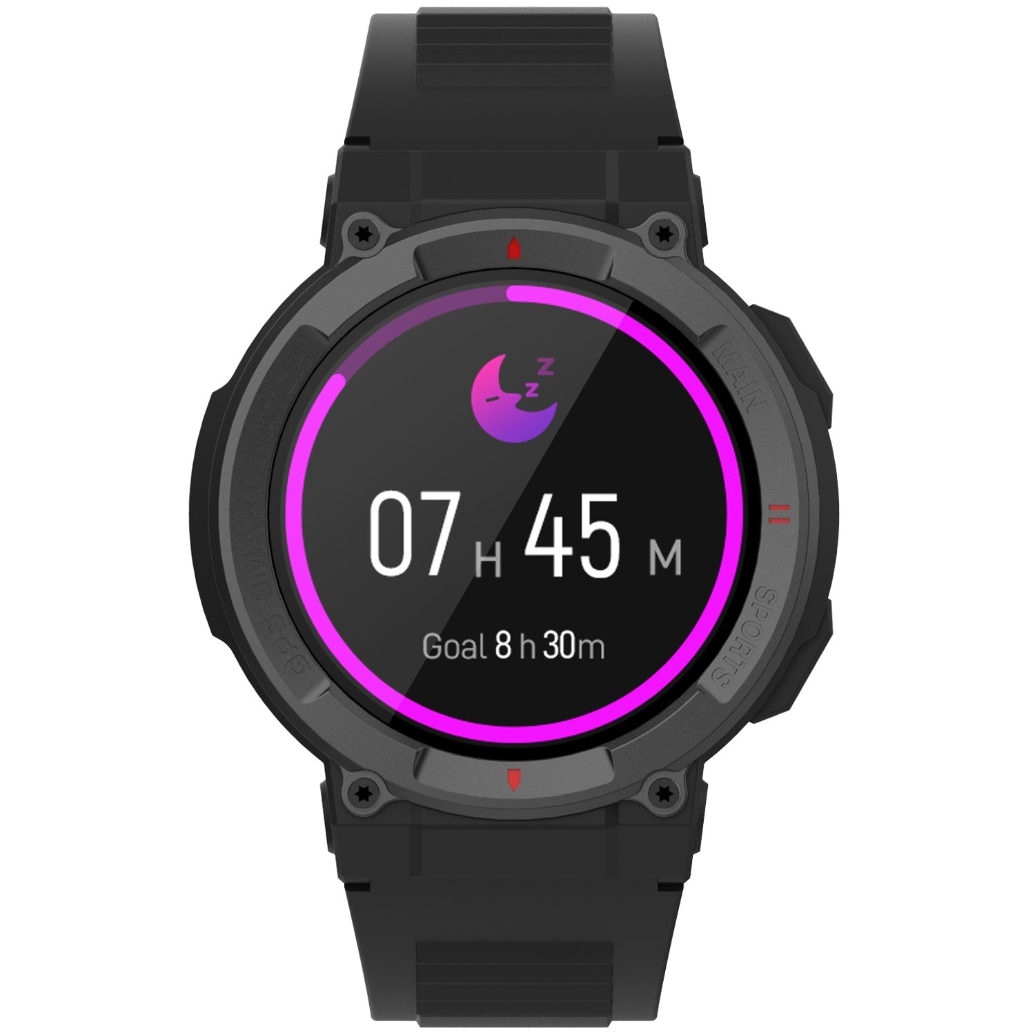 Bluetooth smartwatch with GPS Black