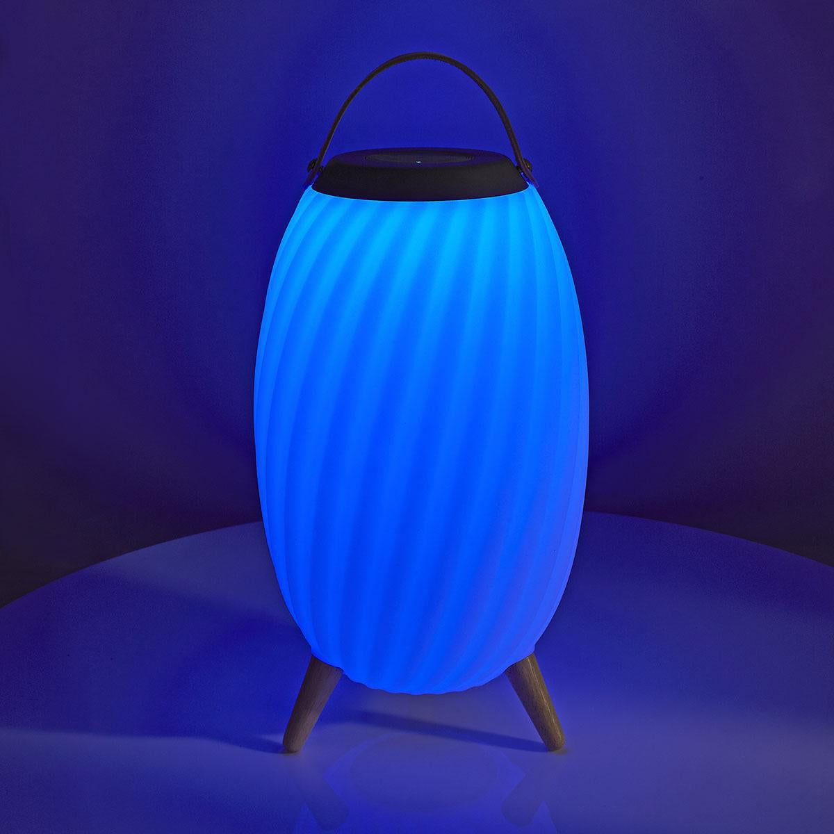 Bluetooth speaker with mood lighting | 6 hours | Ambient design | 60 W | Mono | RGB / Warm White | IPX5 | Syncable | Grey/White