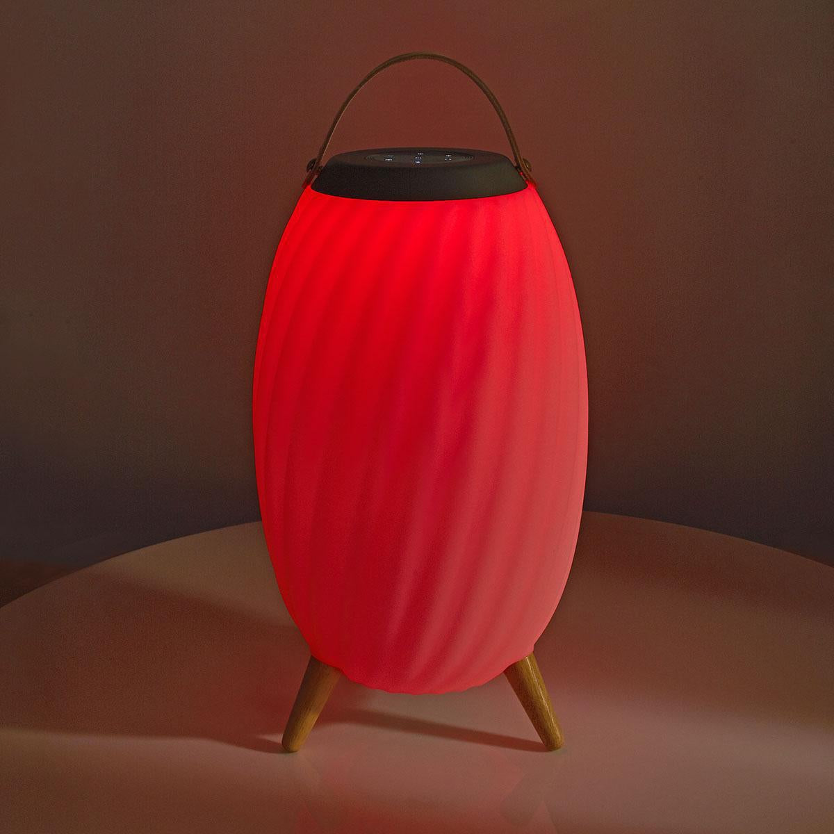 Bluetooth speaker with mood lighting | 6 hours | Ambient design | 60 W | Mono | RGB / Warm White | IPX5 | Syncable | Grey/White