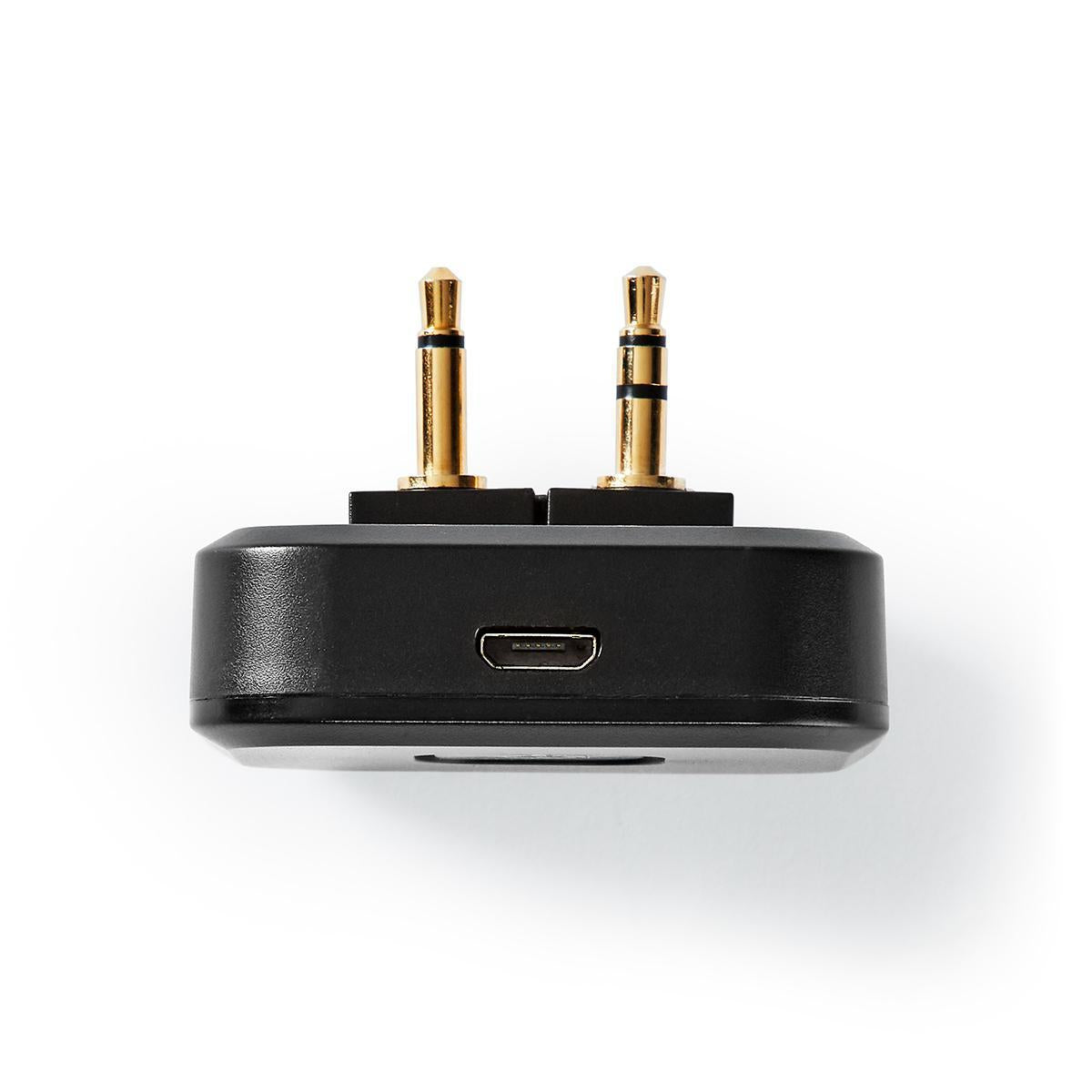 Bluetooth® transmitter | Connection input: 2x 3.5 mm Male | SBC | Up to 1 unit | 5 hours | Automatic shutdown function | Black