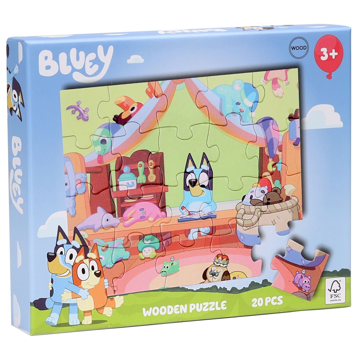 Bluey Wooden puzzle 20 cm