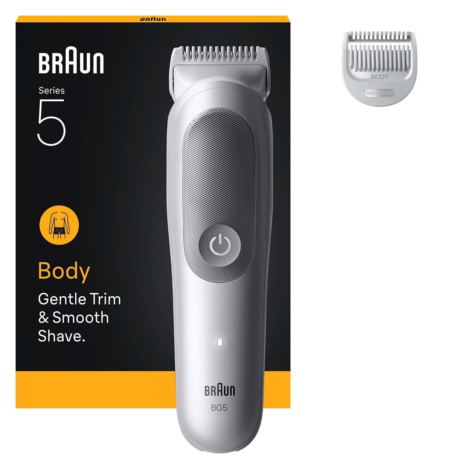 Body Groomer, Gentle Grey, Cordless, Waterproof