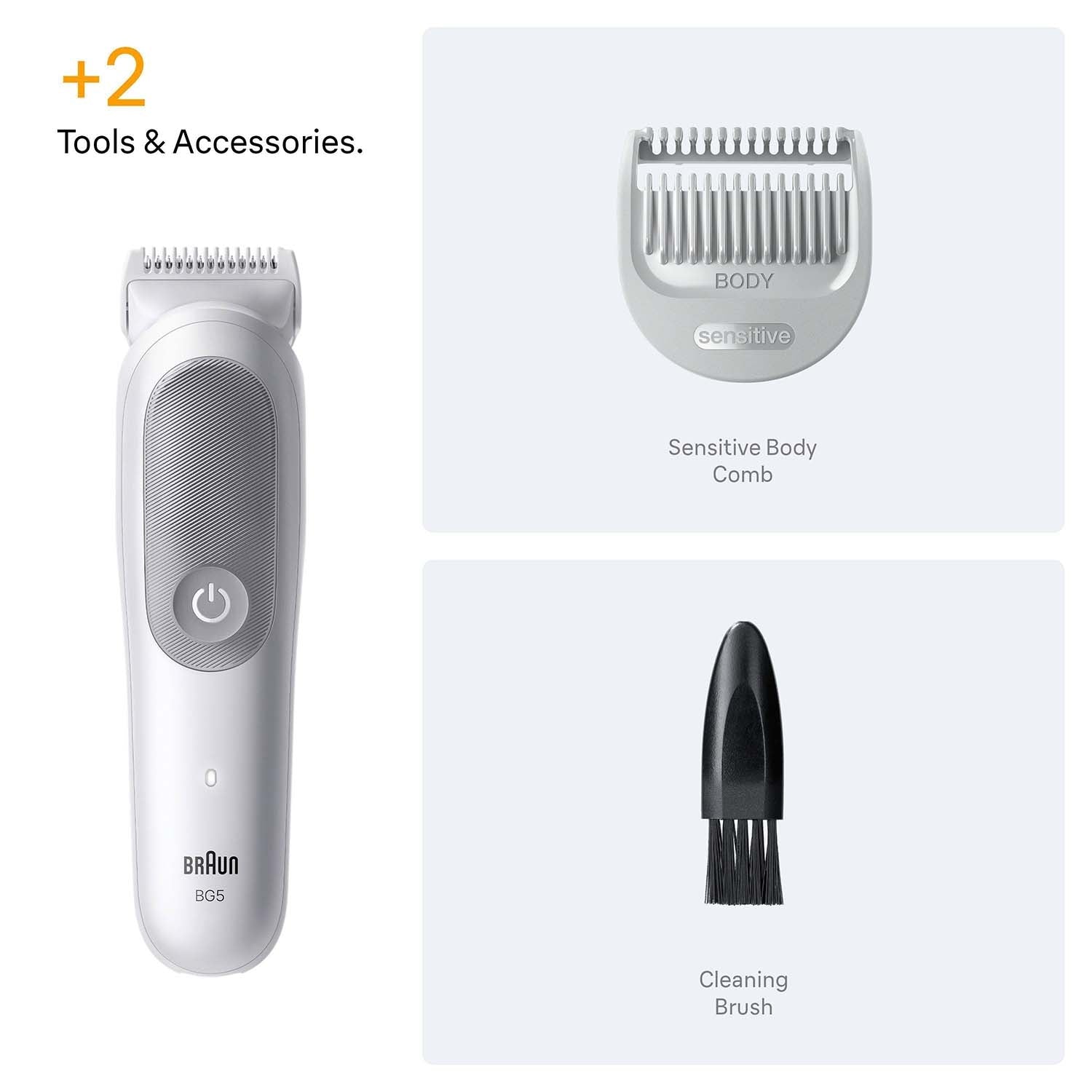 Body Groomer, Gentle Grey, Cordless, Waterproof