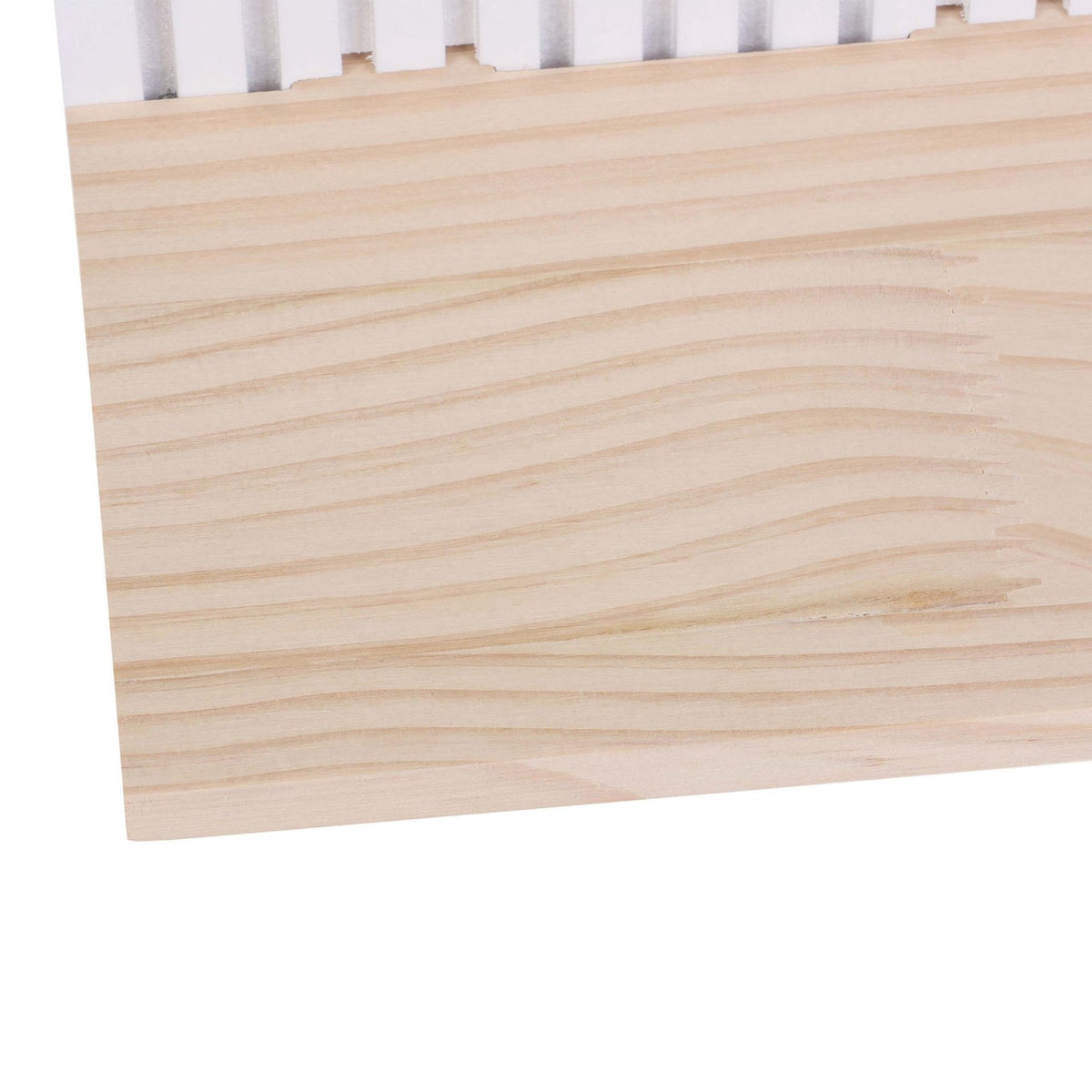 Boho Wooden Wall Shelf Set, Natural White, 2 Pieces