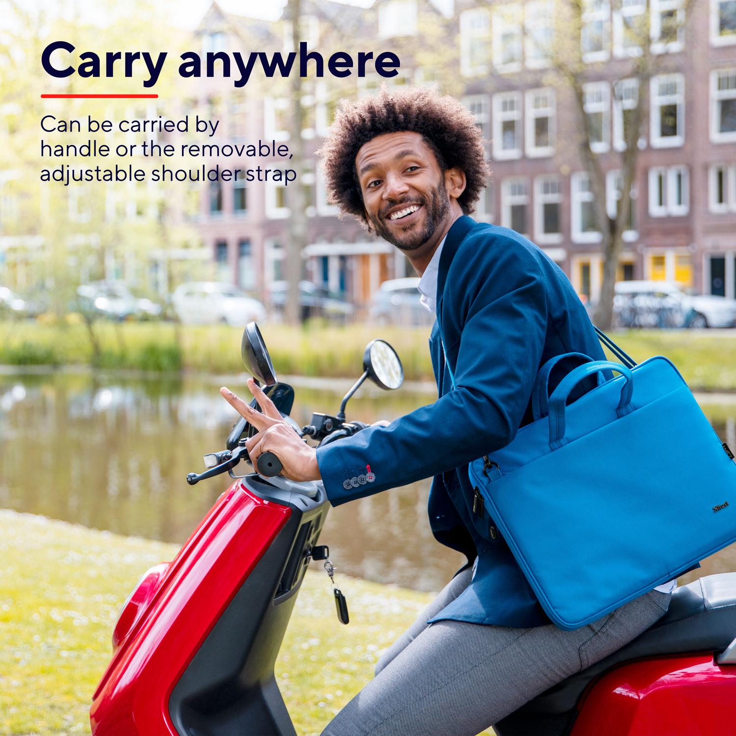 Bologna Laptop bag 16" Eco-friendly Blue