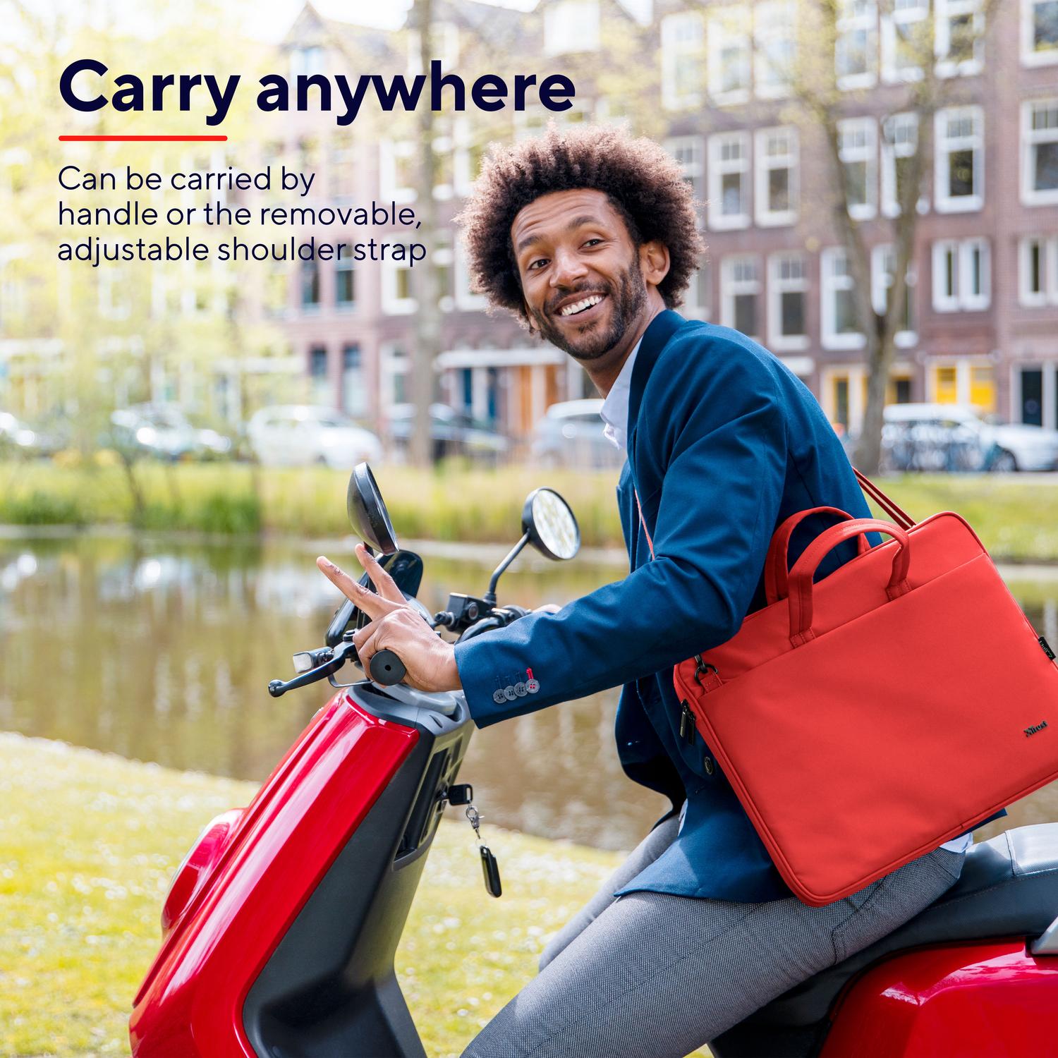 Bologna Laptop bag 16" Eco-friendly Red